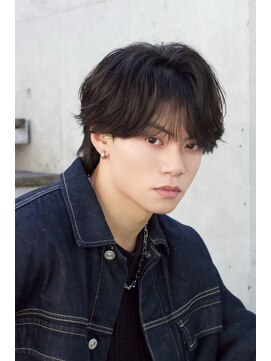 フリーラ 横浜(freera) メンズリバースセンターパートフェザーパーマ韓国シャドウパーマ