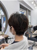 襟足かわいい！無造作ショート