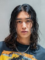 バイフィフス 原宿/表参道(by fifth)&nbsp;原宿スパイラルパーマメンズカットメンズロングスタイル黒髪