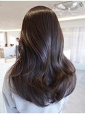 桑名ロングレイヤーカットハッシュカット透明感カラー重めロング