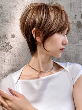 シー バイ ロンド 新宿(Sea by Lond) 【福島】アースカラー耳かけくびれヘアショートボブ新宿