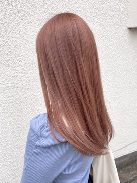 リオリス ヘア サロン(Rioris hair salon) 艶髪ピンクベージュ/ロングヘア