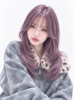 キャロル(CAROL)&nbsp;ラベンダーグレージュ×韓国レイヤーロング