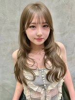 ロンドネートゥル 新潟(Lond naitre) 残留しないミルクティベージュ×ハッシュレイヤーカット