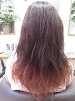 コアフィールフィス(COIFFURE fils) 【見附・今町】ピンクグラデーション くせ毛風パーマ【M3D】