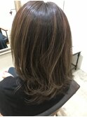 大人かわいいブランジュ小顔グラマラス重めスタイル