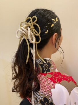 髪飾りで魅せるヘアアレンジ L ビューティシモ 川越 Beautissimo のヘアカタログ ホットペッパービューティー