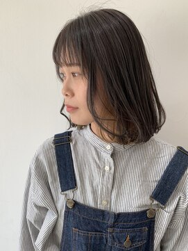 フォーク FOLK 【FOLK】小顔 横髪 薄め前髪 インナーカラー アッシュベージュ♪