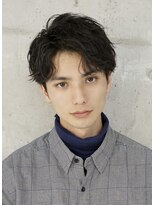 黒髪×アップバング×スパイラルパーマ[表参道/青山/渋谷/原宿]