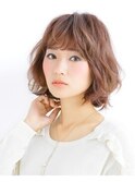 20代30代40代大人かわいい小顔ひし形ナチュラルカール