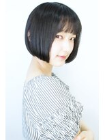 ニット 銀座(knit)&nbsp;《knit銀座》大人黒髪20代30代40代ショートボブ丸み前下がり