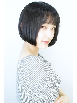 ニット 銀座(knit) 《knit銀座》大人黒髪20代30代40代ショートボブ丸み前下がり