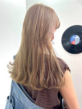 デート 下北沢(DATE) ダブルカラーブルーベージュカラーケアブリーチハイトーンカラー