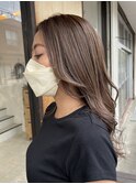 ハイライトで作るナチュラルグラデーションベージュ