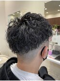 【ツーブロック×ナチュラルパーマ】ナチュラルルーズウェーブ