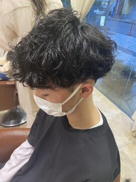 ネオリーブソラ 相模大野店(Neolive sola) メンズハイスパイラルパーマ×マッシュ
