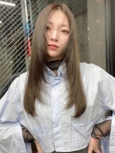 スターズ 川越店(STARS) ミルクティーベージュ レイヤーカット 艶髪 美髪 韓国風レイヤー
