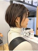 大人可愛い/20代30代40代/ショートボブ/丸み/ひし形