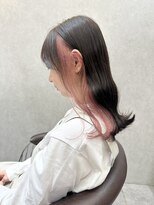 ロンド レア 天神大名店(Lond Le’a)&nbsp;天神大名ダブルカラーケアブリーチペールピンクインナーカラー