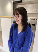 CAF FUKO ロングパーマ/オリーブベージュ/透明感/大阪/心斎橋