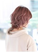 外ハネボブ/グラデーションカラー/ペールベージュ/秋葉原
