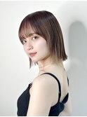 韓国ボブ前髪小顔カットブリーチなし透明感10代20代30代銀座