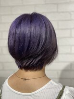 ビスイル 秋葉原店(Vis ill) ハイトーンカラーウルフマッシュレイヤーパーマグレージュカラー