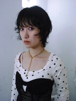 レコ 渋谷(LECO) レディースミディアムウルフパーマスタイル