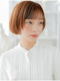 フェイスフレーミング前下がり小顔ミニボブa越谷10代20代30代