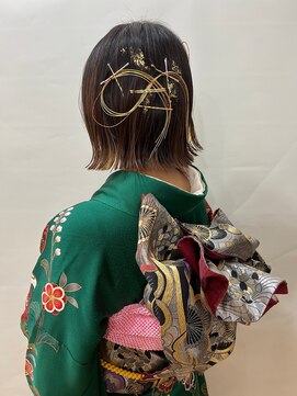 ルララドゥ 卒業式ボブスタイル