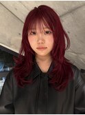 ＃バタフライワインレッドレイヤー