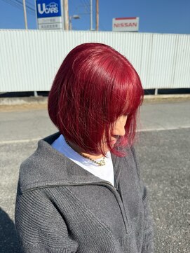 アウラヘアーサロン(aura hair salon) チェリーレッド