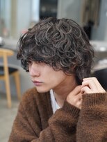 フィフスパーク(fifth PARK)&nbsp;緩め波巻きスパイラルパーマ渋谷メンズシャドウパーマ学生社会人