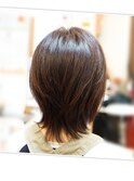 オーガニックカラーのレイヤースタイルと薬剤除去はしっかり◎