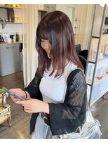 ココロヘアー ウィル 半田山店(Cocolo hair Will) ツヤ感レッドブラウン