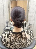 肩上ボブ*シニヨン3つ