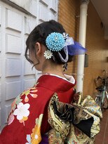 ヘアーメイク ニューヨーク 千駄木店(Hair Make NEWYORK) 編み込みシニヨン