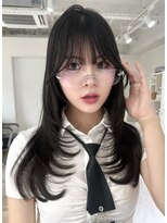 ヨロ 上野(YOLO)&nbsp;ハイライトカラーミルクティーベージュケアブリーチダブルカラー