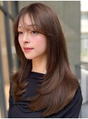 ミディアムレイヤーカット/大人上品/前髪顔まわり/20代30代40代