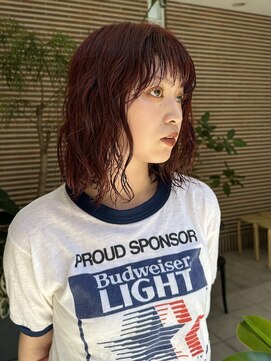 デイジー(Daisy) ダブルカラー/ブリーチなしカラー/カシスレッド/ワインレッド