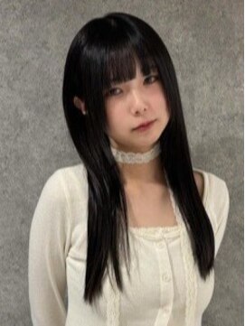 キャパ セントラル 天神 大名店(CAPA central) 前髪カット 黒髪 ロング 髪質改善 ストレート 20代 10代  艶髪
