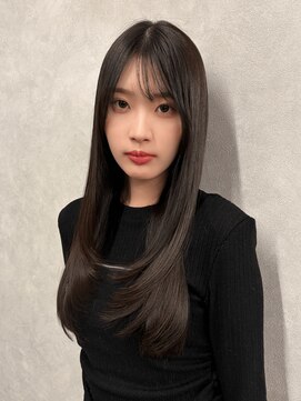 テネール(TENELE) 地毛風グレージュ ロング Premium髪質改善