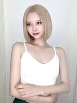 フィーネ 池袋(Fi-Ne) #ハイトーン#ボブ#ミルクティー#池袋