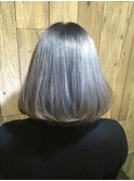【新宿TOMCAT】シルバーグラデーションボブ