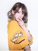 ゆる巻きミディアムヘア【LUXBE 江坂駅前店】