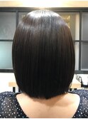 硬くなった毛先も修復し、自然な丸さのBobへ