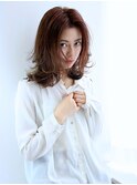 大人可愛いひし形大人レイヤーボブ♪大人耳掛けボブディ