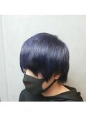 外ハネボブ/アッシュブラウン/ネオウルフ/デザインカラー