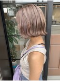 ぱっつんボブ*ホワイトミルクティー