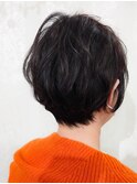 ナチュラルウェーブショートヘア/fox.hair